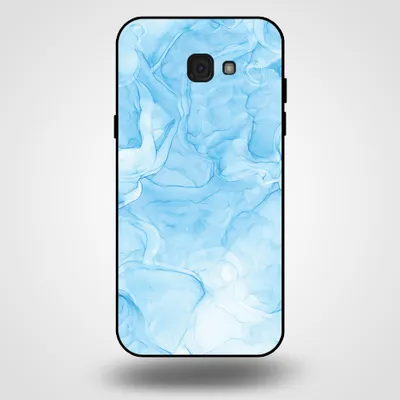 Image de Smartphonica Coque pour Samsung Galaxy A7 2017 avec impression marbre - Coque arrière TPU design marbre - Bleu clair
