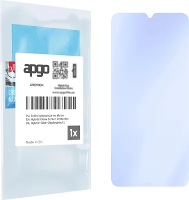 Produktbild von apgo Displayschutzglas für Xiaomi Redmi Note 8T Bildschirmschutz, 9H Hybrid Schutzglas mit Keramikbeschichtung [Glänzend, Full Glue]