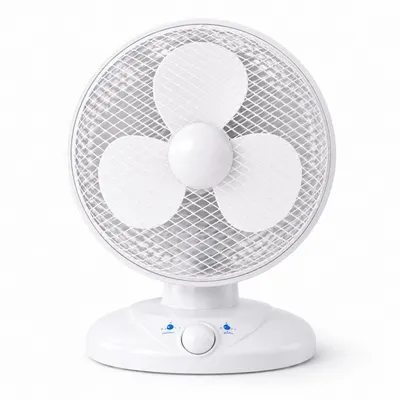 Produktbild von Tischventilator leise mit 90° Schwenkfunktion – Tragbarer Ventilator mit 3 Leistungsstufen für gleichmäßige Luftverteilung (Ventilator Ø 25 cm)