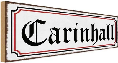 Produktbild von vianmo Holzschild 10x27 cm Carinhall