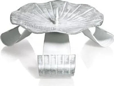 Produktbild von Kerzenhalter Weiss/Silber, 100 mm Durchmesser