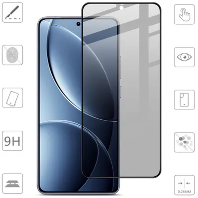 Immagine prodotto di Per Xiaomi Poco F7 Pro / F7 Ultra 2x 2.5D 0,26 mm Privacy Screen Protector Pellicola protettiva in vetro temperato