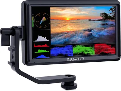 Zdjęcie produktu dla Monitor fieldowy do kamery o przekątnej 6 cali - monitor wideo - monitor do aparatów DSLR - monitor do kamery - monitor do nagrywania