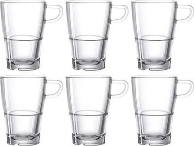Productafbeelding van Latte Macchiato glazen - hittebestendig, stapelbaar, modern design