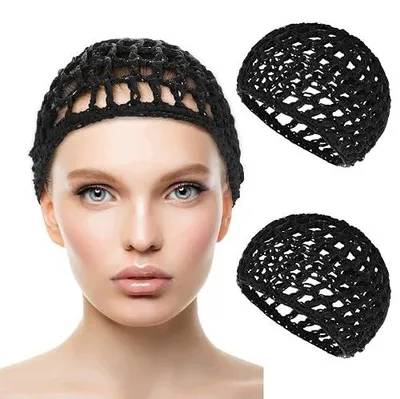 Zdjęcie produktu dla Siatka na włosy czapka do spania ochrona włosów snoods bonnets 2 sztuki