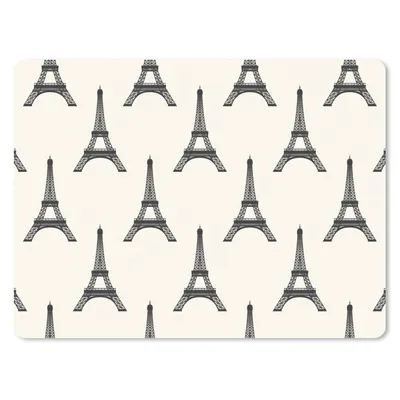 Produktbild von MuchoWow® Mauspad Mousepad Eiffelturm - Paris - Muster 23x19 cm - Mousepads - Maus Mat - Pad - Mausunterlage - Schreibtischunterlage - Mauspad