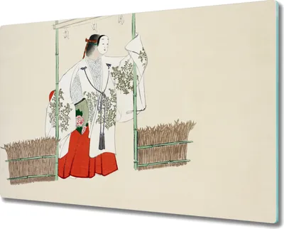 Produktbild von Coloray Schneidebrett Herdabdeckplatte 80x52 cm Kochplattenabdeckung Hackbrett Küchenbrett - Asian Kimono