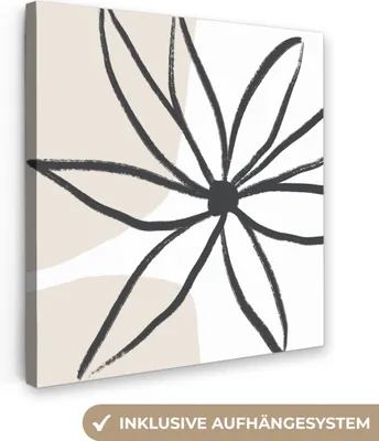 Obrázek produktu pro OneMillionCanvasses® - Plátno - Květiny - Minimalismus - Pastel, nástěnná malba, nástěnné dekorace obrazy obývací pokoj, 20x20cm