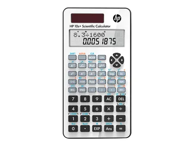 Produktbild von HP 10s+ Wissenschaftstaschenrechner, Tasche, Wissenschaftlicher Taschenrechner, 12 Ziffern, 2 Zeilen, Batterie/Solar, Weiß