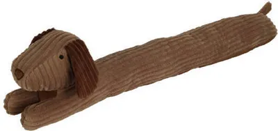 Produktbild von Zugluftstopper 90 cm in Hundeform – schützt vor Zugluft und Zuschlagen der Tür
