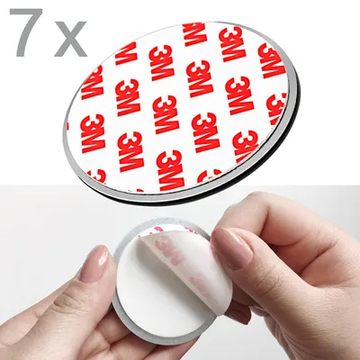 Produktbild von NEMAXX® Rauchmelder Magnethalter – Selbstklebende Magnethalterung Ø 60 mm – Montage ohne Bohren & Schrauben – 7 Stück