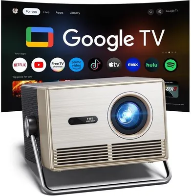 Zdjęcie produktu dla Projektor Beamer 1000 ANSI lumen - Rozdzielczość 1920 x 1080 - Technologia LED - Przenośny - Idealny do domowego kina i gier
