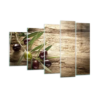 Produktbild von Bilder auf glas - Oliv italien aroma diät - 150x100cm - Glasbilder - Wandbilder - Kunstdruck - zum Aufhängen bereit - Wanddekoration aus Glas - Glas Bilder - Wandbild auf Glas - GEG150x100-2420