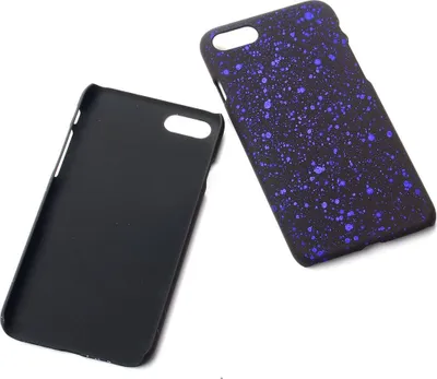 Produktbild von Handy Hülle Schutz Case Bumper Schale für Apple iPhone SE 2022 3D Sterne, Farbe:Violett