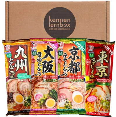 Produktbild von Kennenlernbox Itsuki Ramen Mix | Japanische Itsuki Ramen Mix zum Probieren | 4 verschiedene Geschmäcke (8 Portionen)