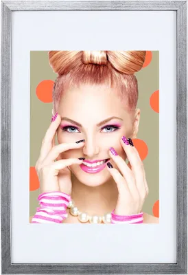 Produktbild von Bilderrahmen Lifestyle Plexi Foto Rahmen Collage Wanddeko Poster S111 - Farbe: Silber | Format: 30x30