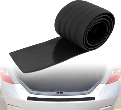 Image de Pare-choc arrière voiture Garniture protection caoutchouc Bande protection90x8cm