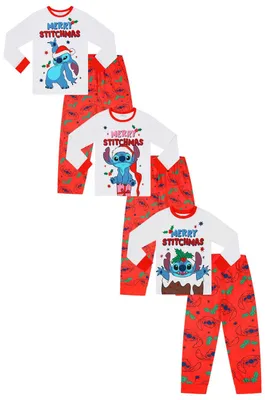 Imagen del producto de Disney, Lilo y Stitch, pijamas familiares para Navidad, diseño "Feliz Stitchmas", para hombre