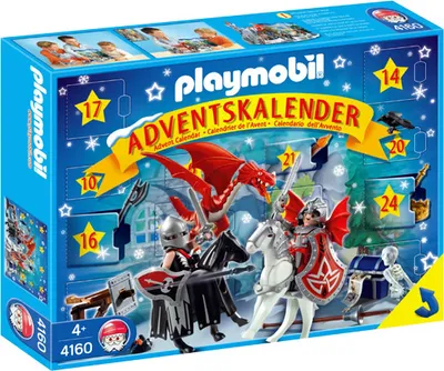 Produktbild von PLAYMOBIL 4160 Adventskalender Drachenland