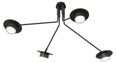 Immagine prodotto di Lampada a sospensione MIZU in acciaio nero opaco