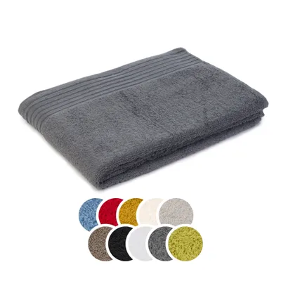 Produktbild von liebling Duschtuch Baumwolle, Serie Frankfurt, 400 gr. / m², 70 x 140 cm, 60 Grad, mit hochw. Borte, saugstark, anthrazit