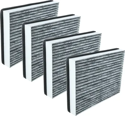 Produktbild von vhbw 4x Aktivkohlefilter Ersatz für Miele 20228038, DKF 36-P für Dunstabzugshaube