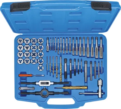 Immagine prodotto di BGS Set di maschiatura in pollici 1/4" - 1/2" 56 pezzi - 70105