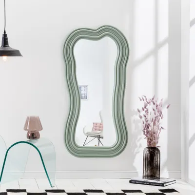 Produktbild von Design Wandspiegel ALICE II 100cm salbeigrün