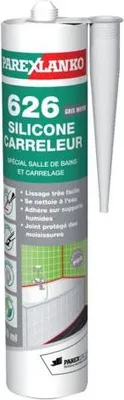 Produktbild von Fliesenleger-Silikondichtmasse 626 PAREXLANKO - 310 ml - mittelgrau - G626GRIMOY310