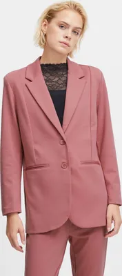 Produktbild von ICHI IHKATE SUS OVERSIZE BL Damen Blazer Longblazer Jacke Long-Blazer mit Knöpfen Stretch und Reverskragen