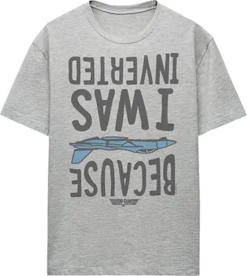 Produktbild von Top Gun - "Because I was Inverted" T-Shirt für Damen, meliert TV27270 (L) (Sportliches Heather)