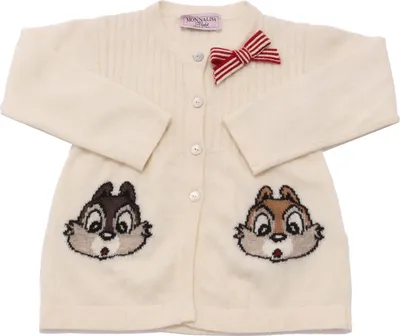 Produktbild von 7906AD cardigan bimba girl MONNALISA off white mix wool sweater kids