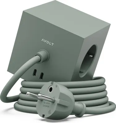 Image de AVOLT - Carregador AC Square 1 (1,8m chêne vert)