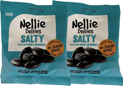 Produktbild von 2 x Nellie Dellies Salz Lakritz 90g