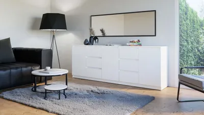 Obrázok produktu pre Sada komôd s 3 dverami a 6 zásuvkami, modulárne usporiadanie