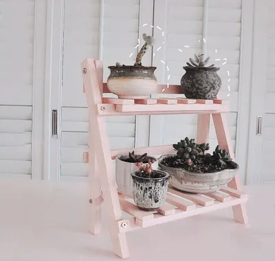 Produktbild von 360Home Blumentopfregal Blumenständer Balkonregal Schaukastenregal Rosa