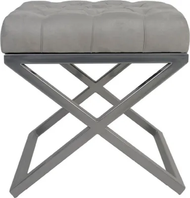 Immagine prodotto di Casa Padrino sgabello / sgabello a croce 45 x 45 x h. 47 cm - Vari colori - Sgabello Chesterfield