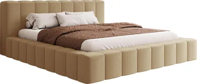 Produktbild von MIRJAN24 Polsterbett Makira, Dopellbett mit Bettkasten, Leistenlattenrost aus Holz (Farbe: Kronos 35, Größe: 180x200 cm)