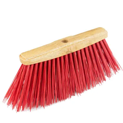 Obrázok produktu pre Upratovacia kefa a metla, 25 cm, červená, buk, hlavica kefy bez násady, priemer 22 mm