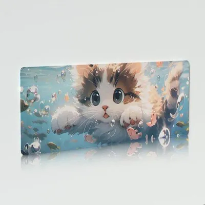 Produktbild von Antislip-Mauspad mit lustigen Katzenmotiven für Büro oder Gaming