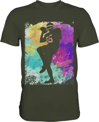 Produktbild von American Football Bunt T-Shirt – Urban Khaki / XXL