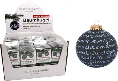 Image de Boule de Noël à marquer 8cm Décoration de l'arbre de Noël