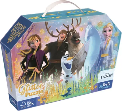 Produktbild von Junior Glitzer Puzzle 70 Teile  Disney Frozen