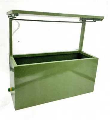 Produktbild von Hochbeet Metall grün für Balkon mit Dach und Bewässerungssystem 2802-02