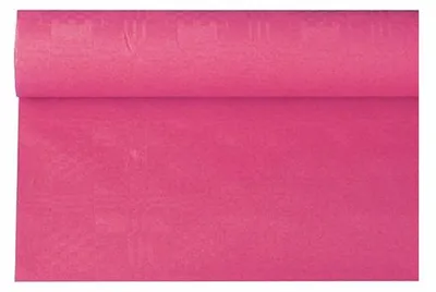 Produktbild von 336x PAPSTAR Papiertischtuch mit Damastprägung 6 m x 1,2 m fuchsia | Packung (1 Rolle)