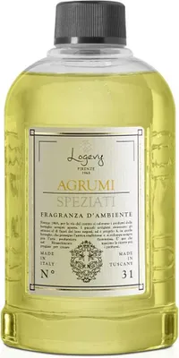 Zdjęcie produktu dla Logevy - 500 ml wkład do dyfuzorów Agrumi Speziati - cytrusowe nuty mandarynki, grejpfruta i cytryny