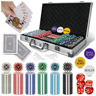 Produktbild von Mensen Poker Koffer Texas 300 Chips Aluminium Blackjack