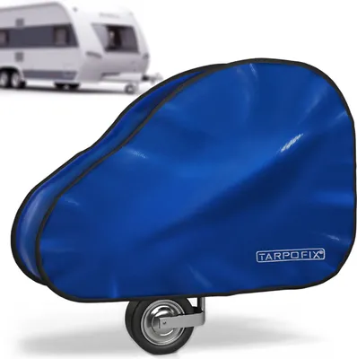 Produktbild von Tarpofix® Deichselabdeckung aus PVC Plane für Wohnwagen & Anhänger - Extra große & universelle Deichselhaube Deichselschutz
