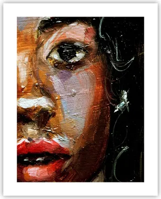 Produktbild von Poster - Poster ohne Rahmen - Pastos Porträt afrikanisch - 40x50 cm - Wand Bild - Wanddeko - Wandbilder - Kunstposter - Wandposter - Bilder - Kunstdruck - Wanddekoration - Wandbild - P2XPA40x50-4674