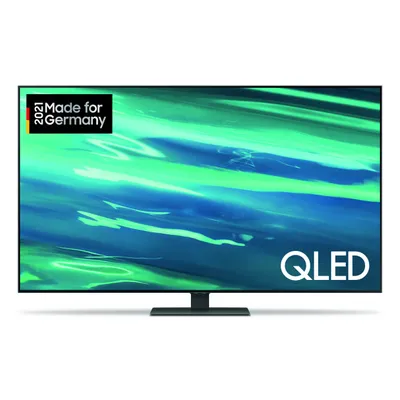 Produktbild von Samsung GQ55Q80A, 139,7 cm (55"), 3840 x 2160 Pixel, QLED, Smart-TV, WLAN, Silber